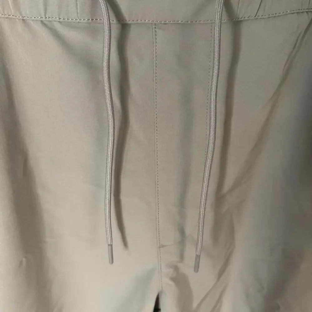 Mens gray drawstring shorts brand